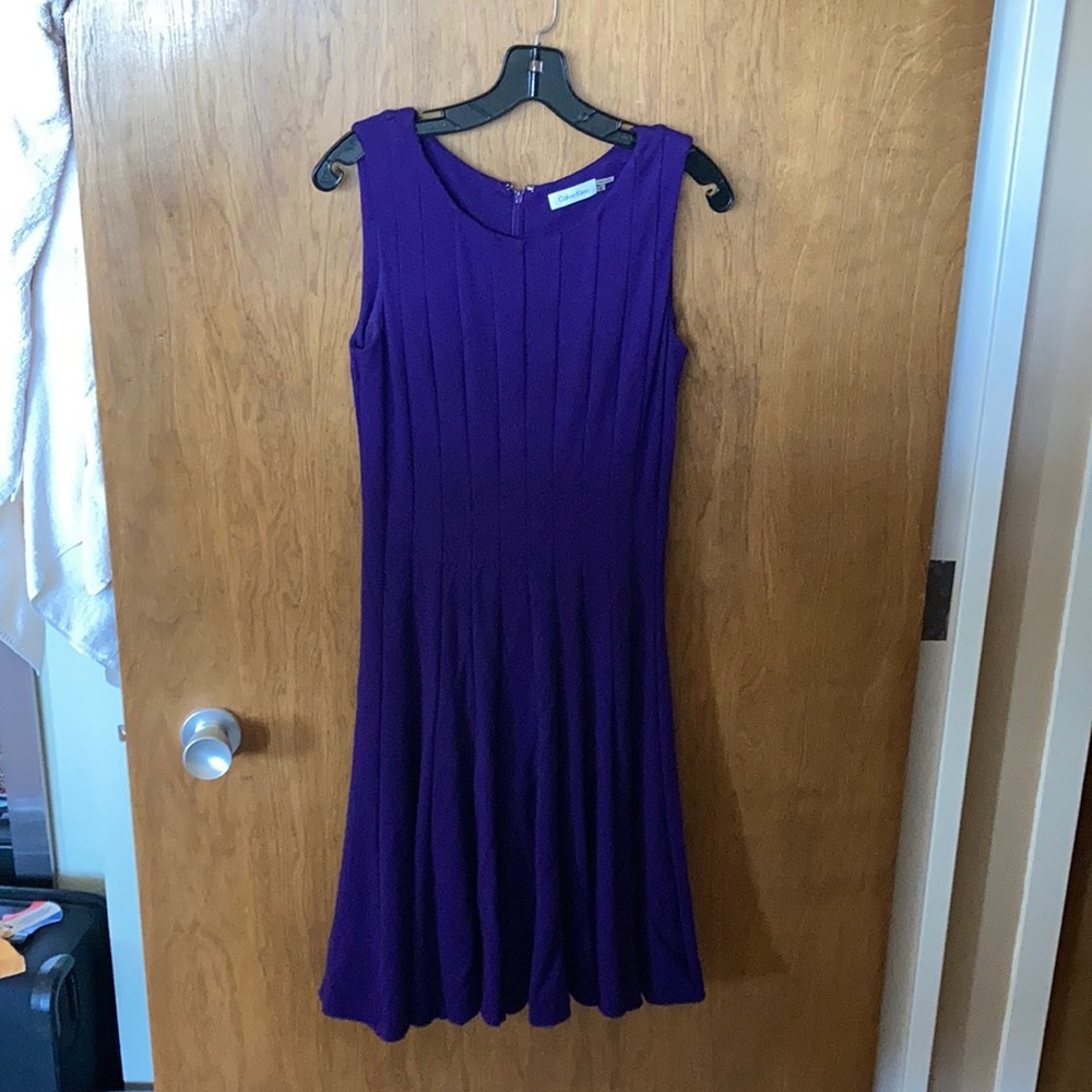 Calvin Klein purple dress